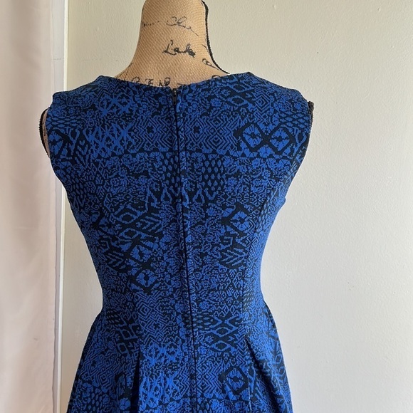 Emerald Sundae blue black print dress size S - Picture 7 of 12
